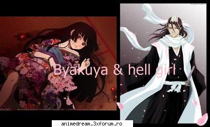 let's make anime couple^_^ byakuya & hell girl no te importa
