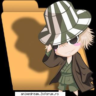 chibi imags urahara kisuke Hiei's friend