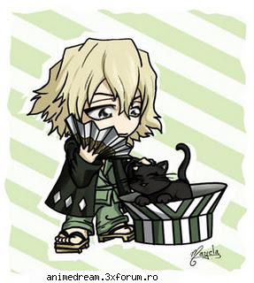 chibi imags urahara kisuke Hiei's friend