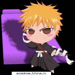 chibi imags ichigo kurosaki Hiei's friend