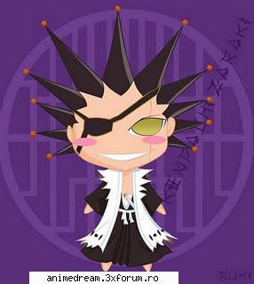 chibi imags zaraki kenpachi Hiei's friend