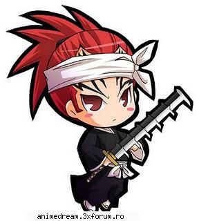 abarai renji renji chibi: Hiei's friend