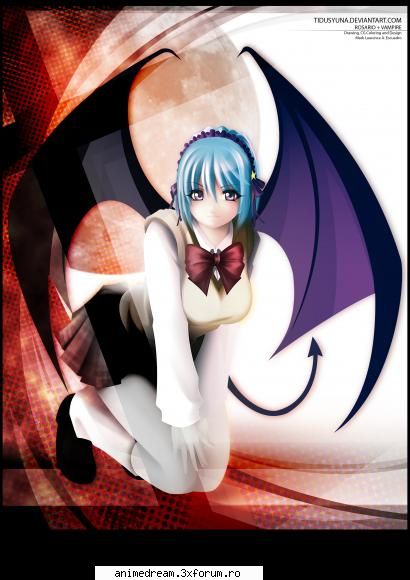 Kurumu - Ritsuka - Rosario+Vampire
