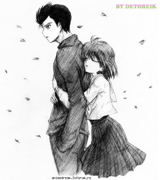 eu am un coleg in clasa care e indentic cu yusuke, se imbraca in verde (de cele mai multe ori), are