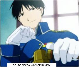 roy e preferatul meu din full metal alchemist! roy mustang